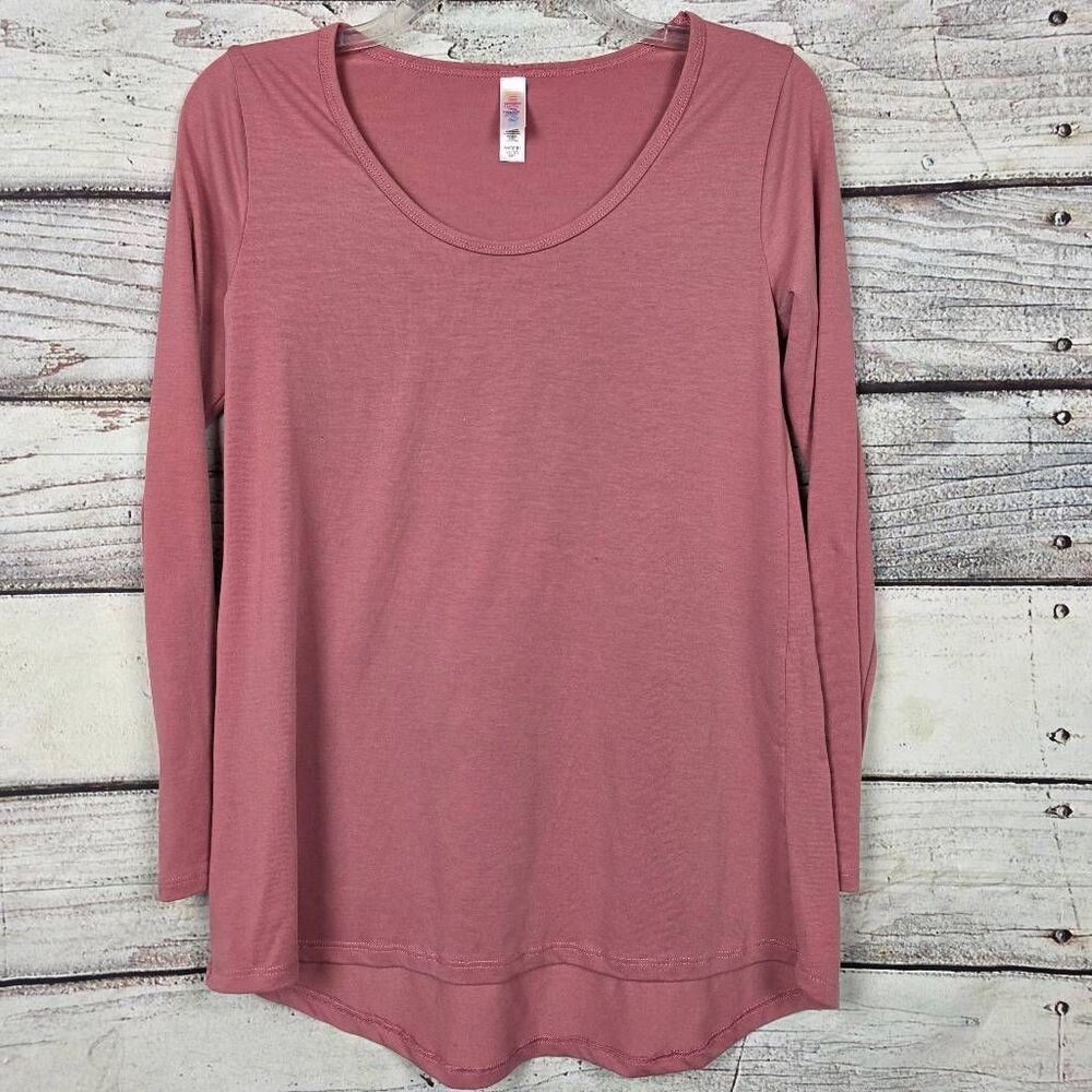 LuLaRoe Women’s XXS Mauve Long Sleeve Scoop Neck Top